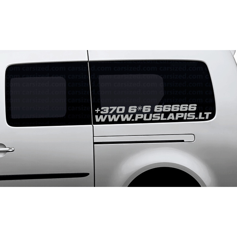 Reklaminis lipdukas automobiliui