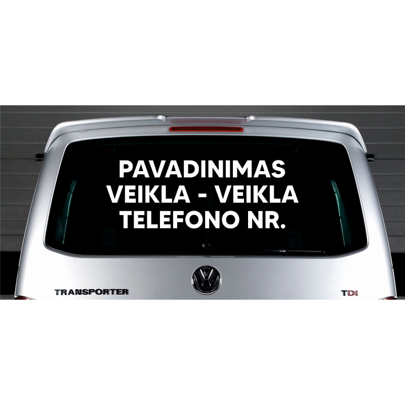 Reklaminis lipdukas automobiliui