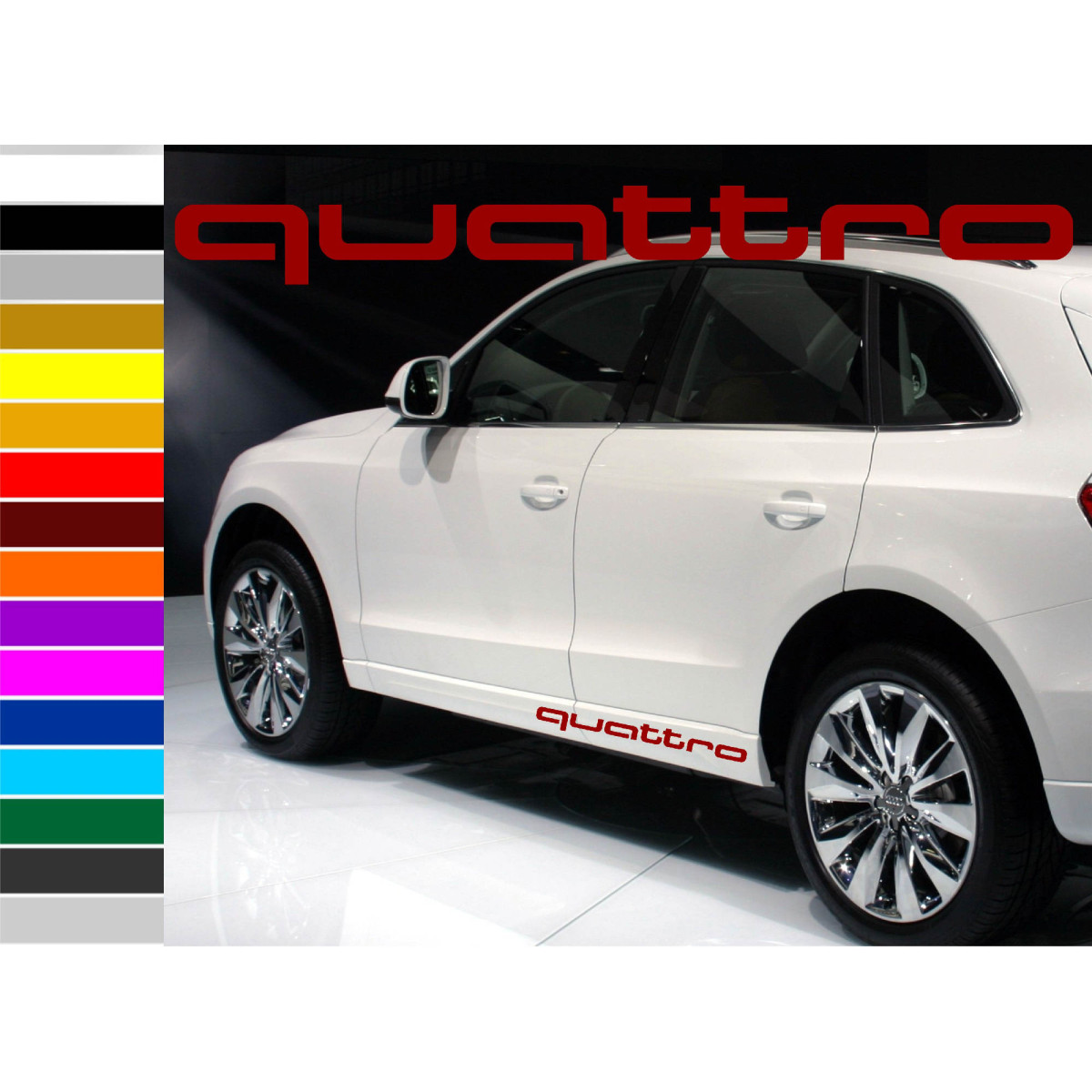 AUDI QUATTRO lipdukai (4#) AUDI QUATTRO lipdukai (4#)