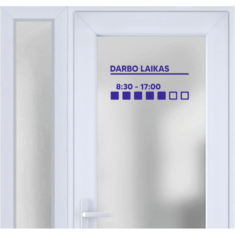 Lipdukas "DARBO LAIKAS" (6#)