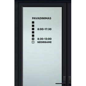 Lipdukas darbo laiku (7#)