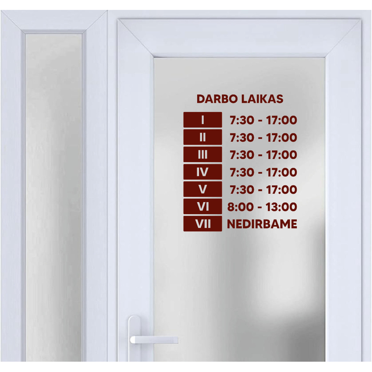 Lipdukas darbo laikui (9#) Lipdukas darbo laikui (9#)