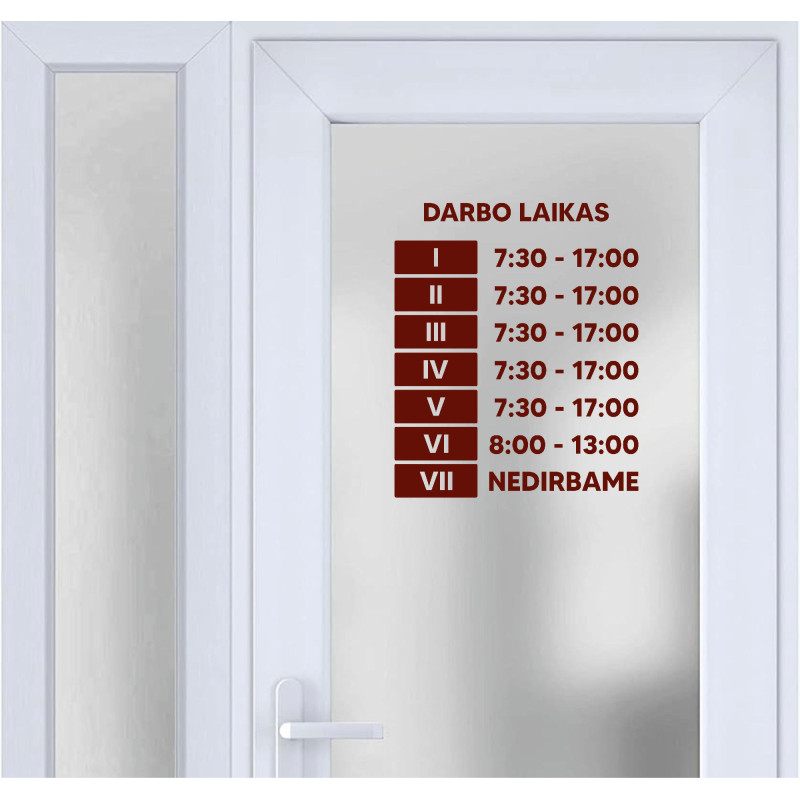 Lipdukas darbo laikui (9#)